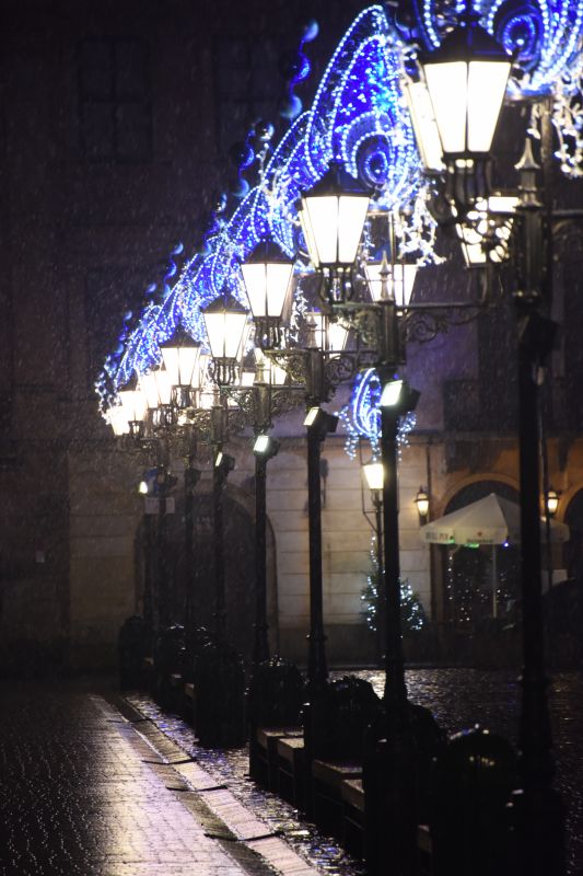 Sidewalk Lighting Installation detail